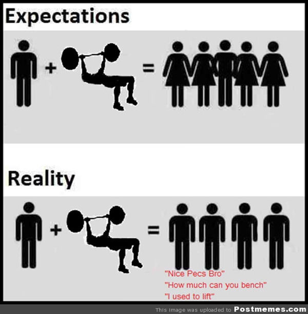 Fitness Humor #124: Expectations vs Reality - fb,fitness-humor,gym