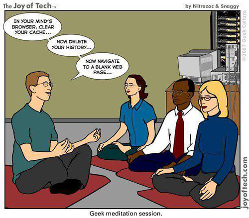 Fitness Humor #132: Geek Meditation Session - fb,fitness-humor