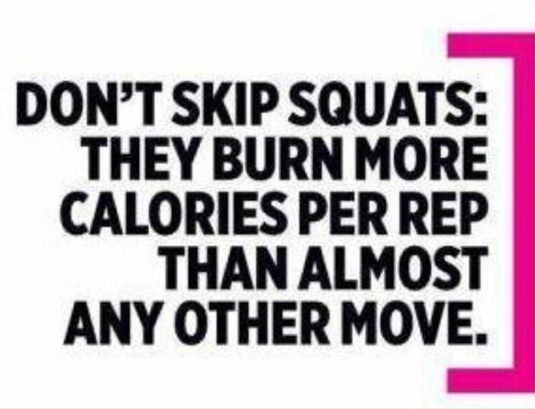 Fitness Matters #39: Don't skip squats. They burn more calories per rep than almost any other move.