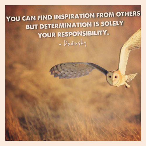 Fitness Matters #76: You can find inspiration from others. But determination is solely your responsibility.