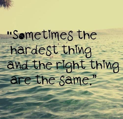 Fitness Matters #107: Sometimes the hardest thing and the right thing are the same. - fb,fitness