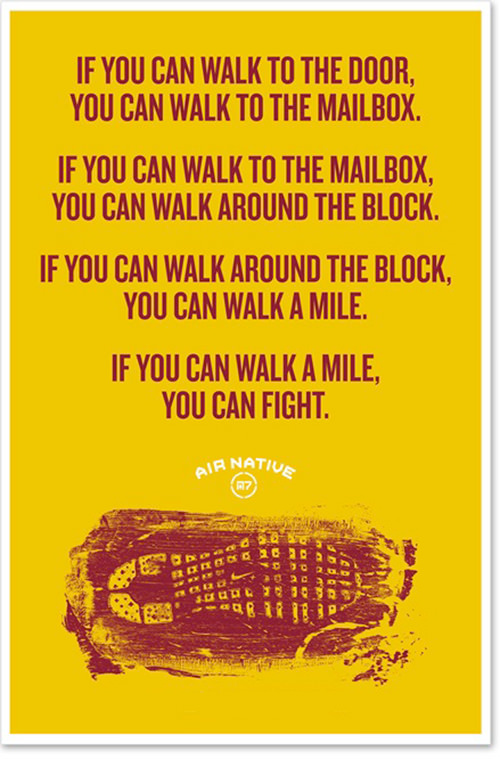 Fitness Matters #122: If you can walk to the door, you can walk to the mailbox. If you can walk to the mailbox, you can walk around the block. If you can walk around the block, you can walk a mile. If you can walk a mile, you can fight.
