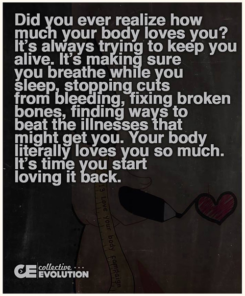Fitness Matters #167: Did you ever realize how much your body loves you? It's always trying to keep you alive. It's making sure you breathe while you sleep, stopping cuts from bleeding, fixing broken bones, finding ways to beat the illnesses that might get you. Your body literally loves you so much. It's time you start loving it back.