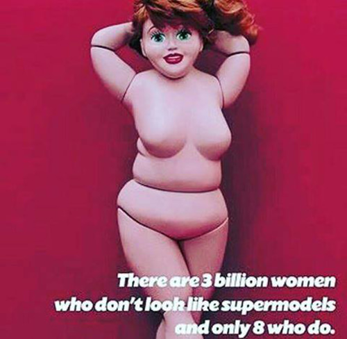 Fitness Matters #184: There are 3 billion women who don't look like supermodels and only 8 who do. - fb,fitness