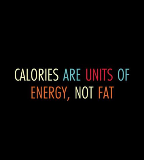 Fitness Matters #188: Calories are units of energy, not fat. - fb,fitness