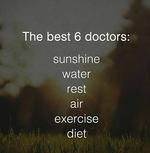 Fitness Matters #192: The best 6 doctors: sunshine, water, rest, air, exercise, diet.