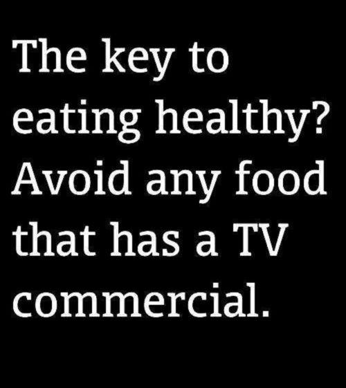 Food Humor #9: Healthy Food Mantra