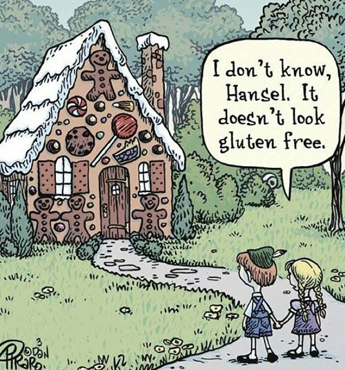 Food Humor #32: I don't know, Hansel, it doesn't look gluten free.
