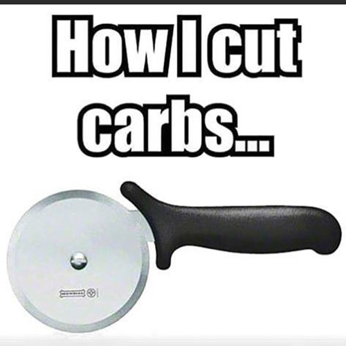 Food Humor #47: How I cut carbs. - fb,food-humor,pizza