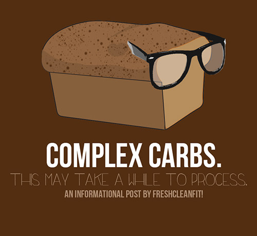 Food Humor #50: Complex Carbs. This may take a while to process. - fb,food-humor