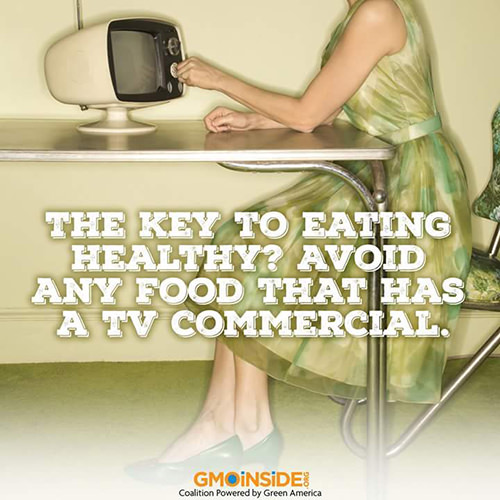 Nutrition Matters #38: The key to eating healthy? Avoid any food that has a TV commercial. - fb,nutrition