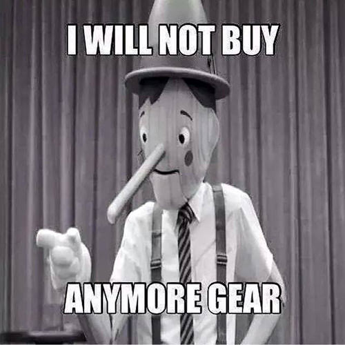 Running Humor #23: I will not buy anymore gear.