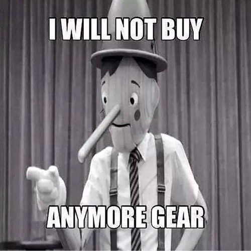 Running Humor #23: I will not buy anymore gear. - fb,running-humor