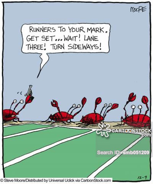 Running Humor #113: Crab Running - Funny Cartoon