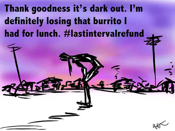 Running Humor #114: Thank goodness it's dark out. I'm definitely losing that burrito I had for lunch.