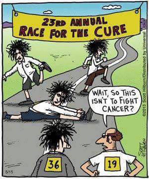 Running Humor #150: 23rd Annual Race For The Cure. - fb,running-humor