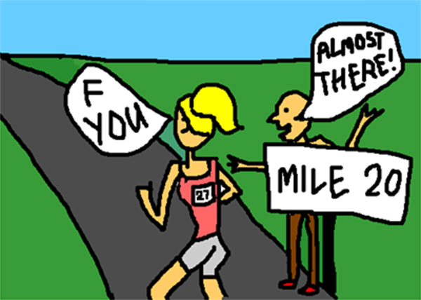 Running Humor #175: Mile 20 - running, humor