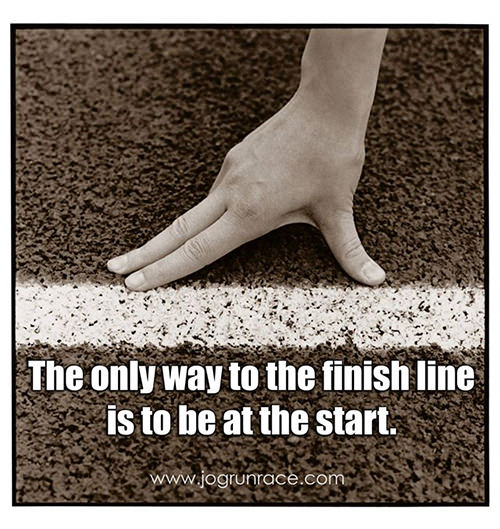 Running Matters #27: The only way to the finish line is to be at the start.