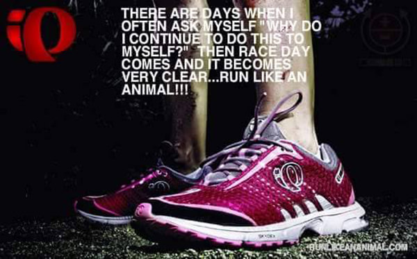 Running Matters #44: There are days when I often ask myself "Why do I continue to do this to myself?" Then race day comes and it becomes very clear. Run like an animal.