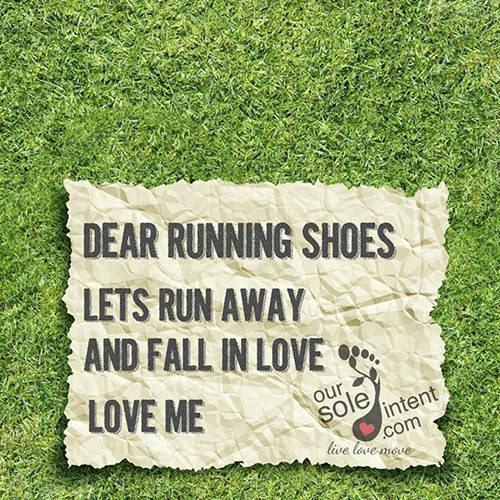 Running Matters #53: Dear running shoes. Let's run away and fall in love.