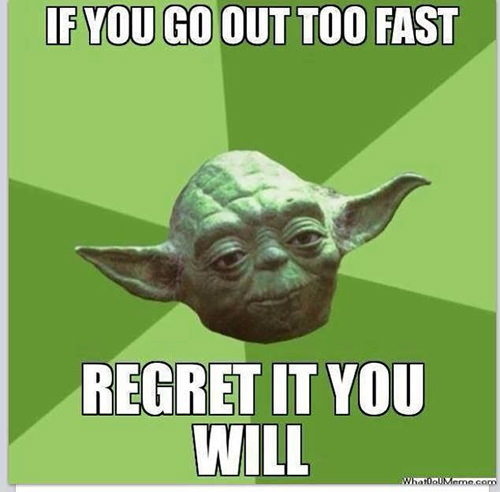 Running Matters #80: If you go out too fast, regret you will.