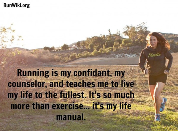 Running Matters #97: Running is my confidant, my counsellor, and teaches me to live my life to the fullest. It's so much more than exercise. It's my life manual. - fb,running