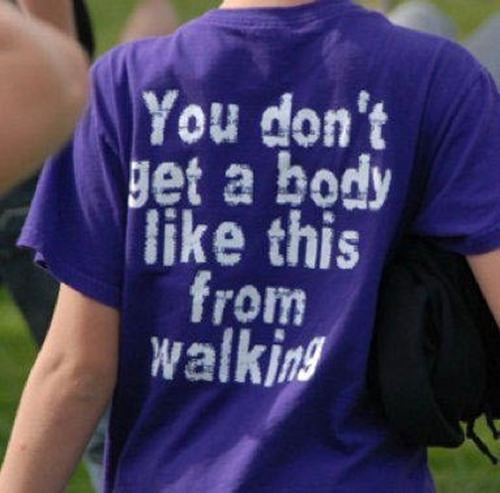 Running Matters #100: You don't get a body like this from walking.