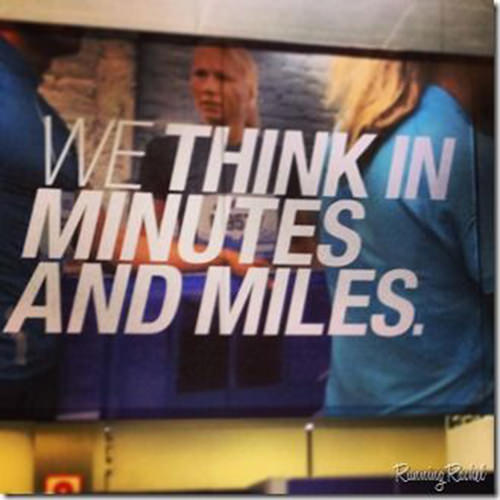 Running Matters #101: We think in minutes and miles.