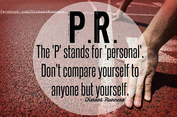 Running Matters #130: PR. The P stands for personal. Don't compare yourself to anyone but yourself.