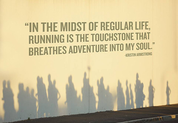 Running Matters #197: In the midst of a regular life, running is the touchstone that breathes adventure into my soul. - Kristin Armstrong - fb,running