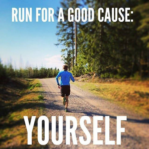 Running Matters #260: Run for a good cause: yourself. - fb,running