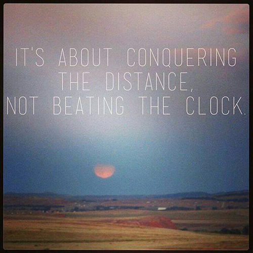 Running Matters #266: It's about conquering the distance, not beating the clock.