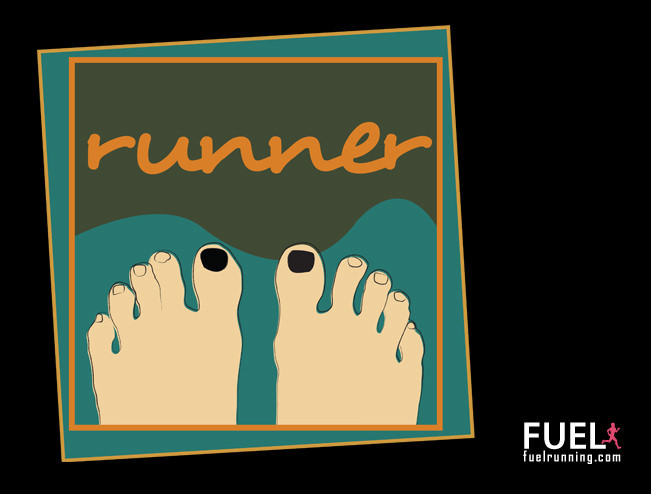 Fitness Stuff #21: FUEL Running Inspiration: Runner Toes - fb,running