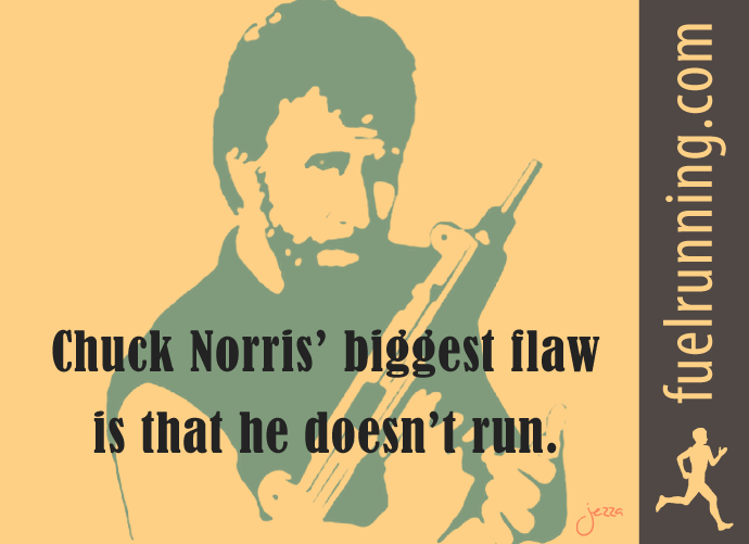 Fitness Stuff #65: Chuck Norris' biggest flaw is that he doesn't run