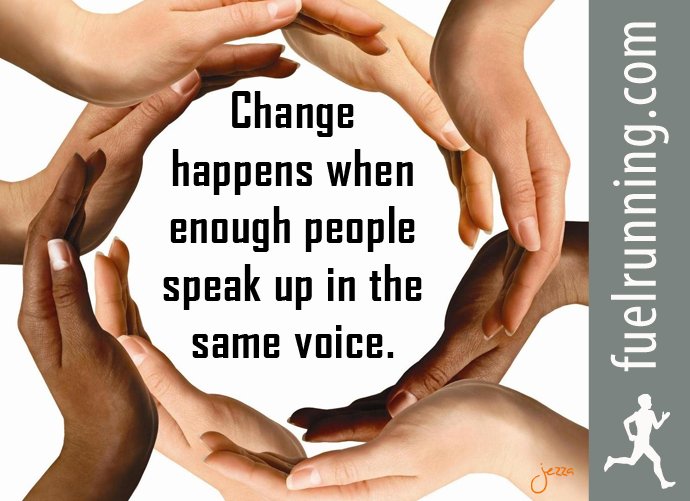 Fitness Stuff #106: Change happens when enough people speak up in the same voice.