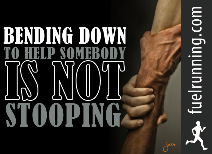 Fitness Stuff #92: Bending down to help somebody is not stooping.