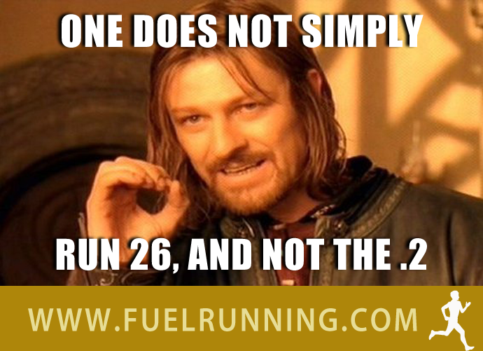 Fitness Stuff #189: One does not simply run 26 and not the .2  - fb,running-humor,boromir