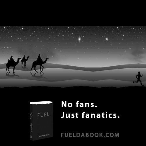 Fitness Stuff #130: No fans. Just fanatics. Running in the desert by the light of the stars.  - fb,running,christmas