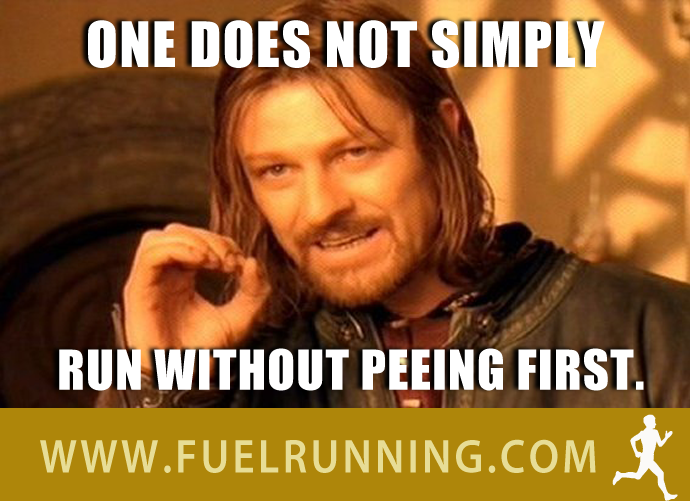 Fitness Stuff #163: One does not simply run without peeing first.  - fb,running-humor,boromir